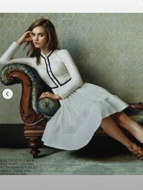 Maje Rayane Dress Black White Size 2 Medium